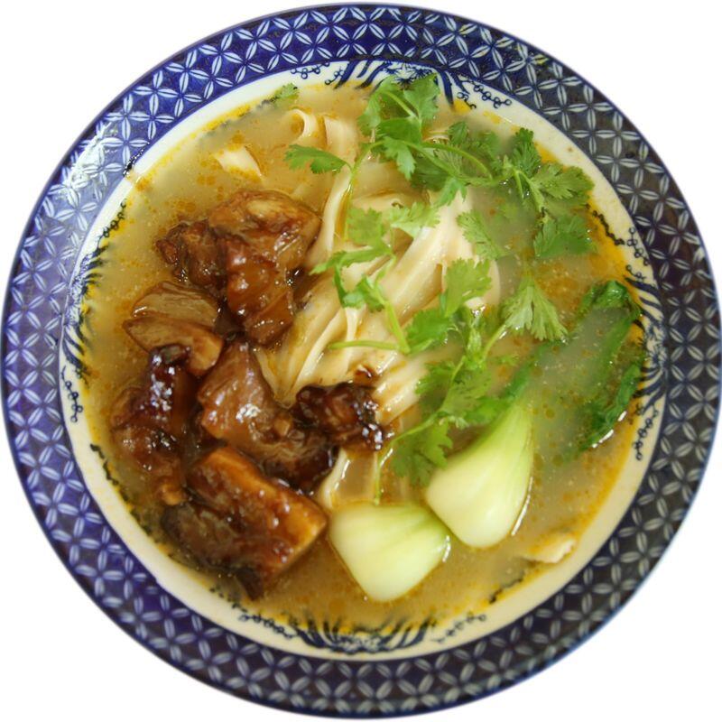 Traditional beef tendon noodle soup